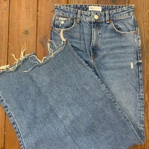 Zara Wide Leg Jeans Size 4